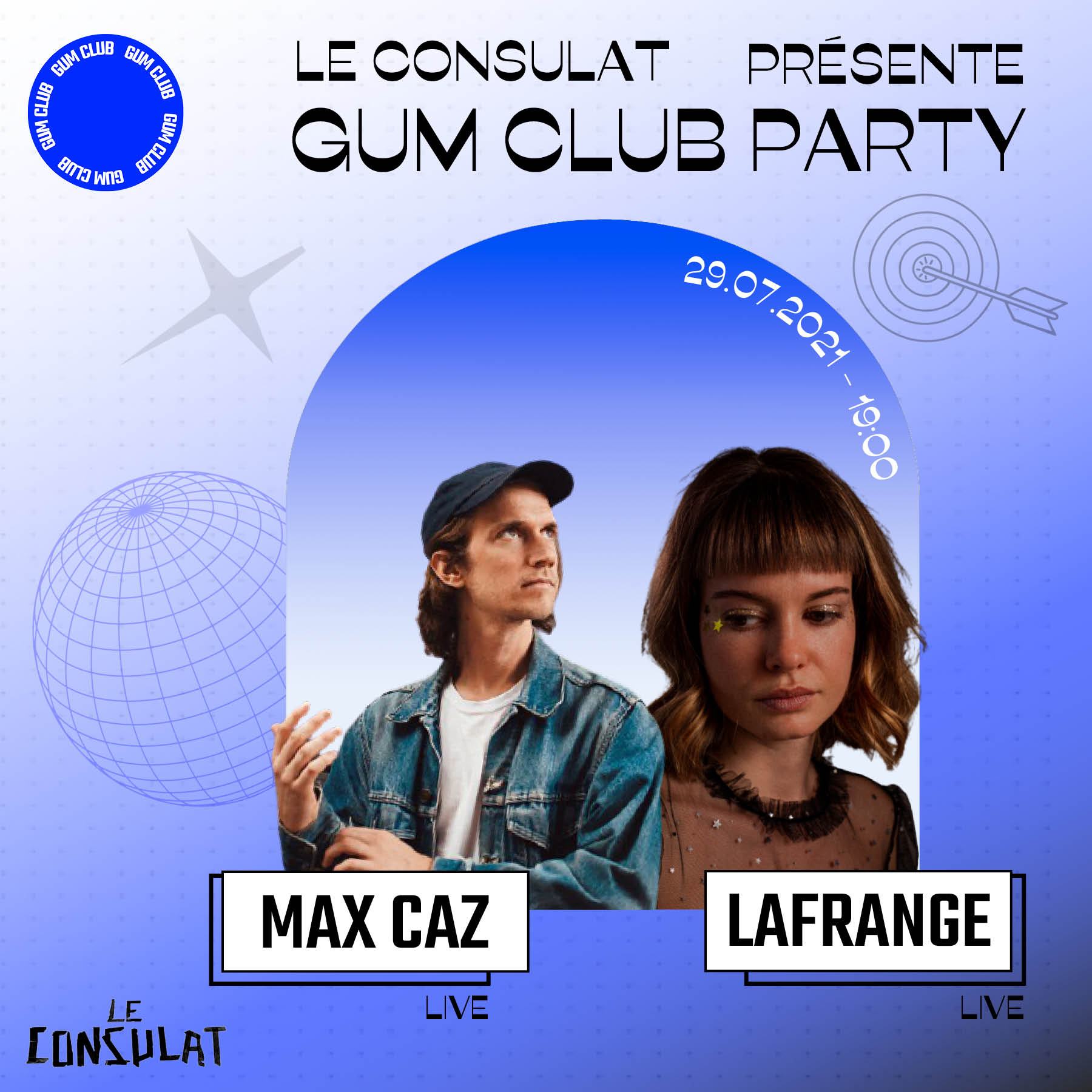 Le live Gum Club Party avec Max Caz et LaFrange