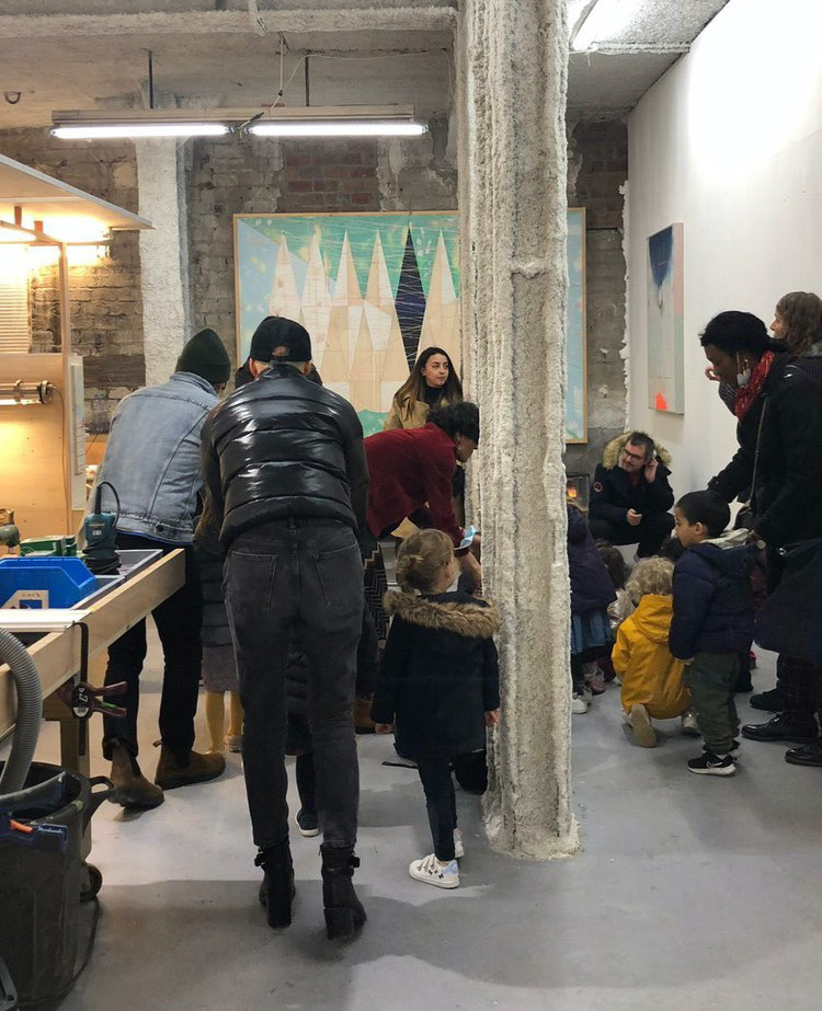 Visite des ateliers par l’école Parmentier 111